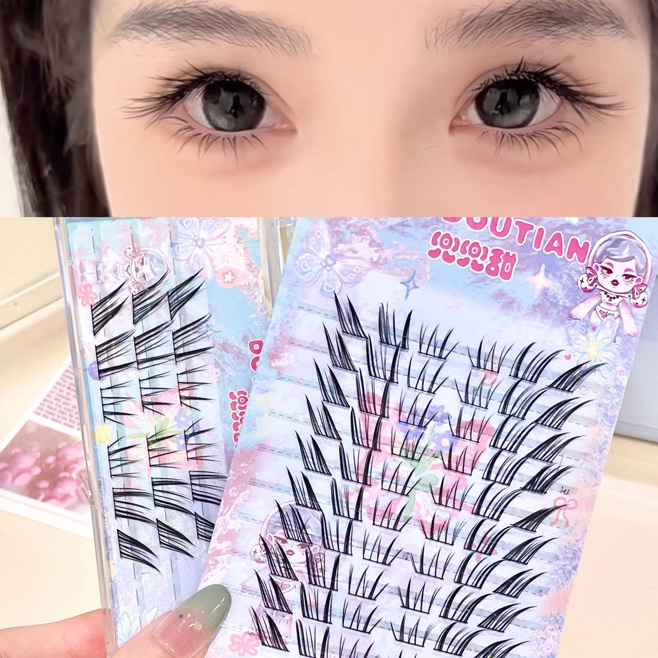Eyelash Extension Natural - Cílios Postiços Doudoutian Cool Cat com