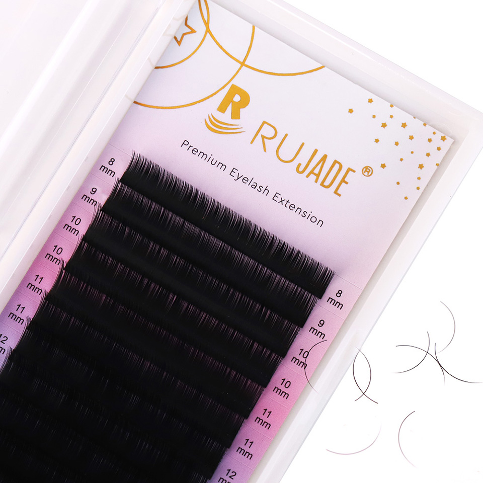Eyelash Extension C Curl - Cílios Postiços Individuais RUJADE B C