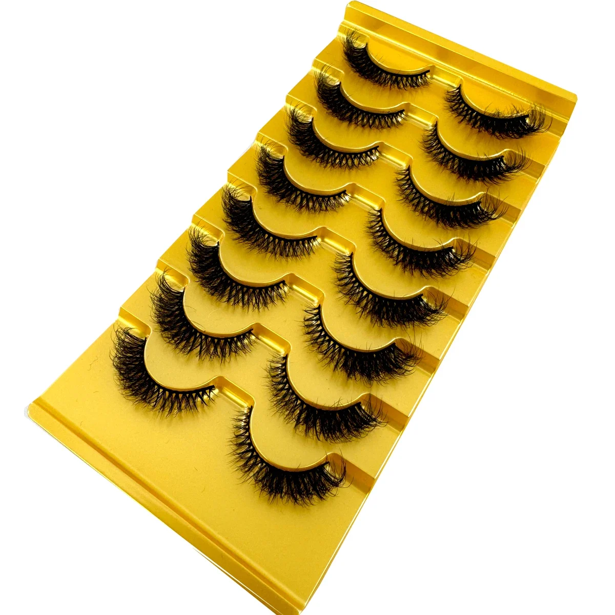 Eyelash Extension Cat Eye Wispy - AMSDCN Novo Kit com 8 Pares