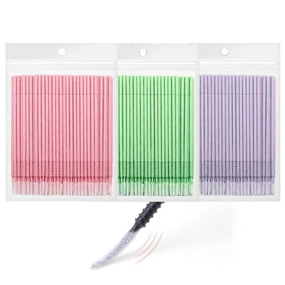 Eyelash Extension Double Lash - 500 Unidades de Aplicadores de Limpeza