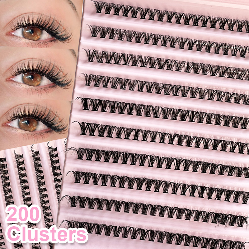 Eyelash Extension Natural - Cílios individuais para cílios, 8-16mm, 200