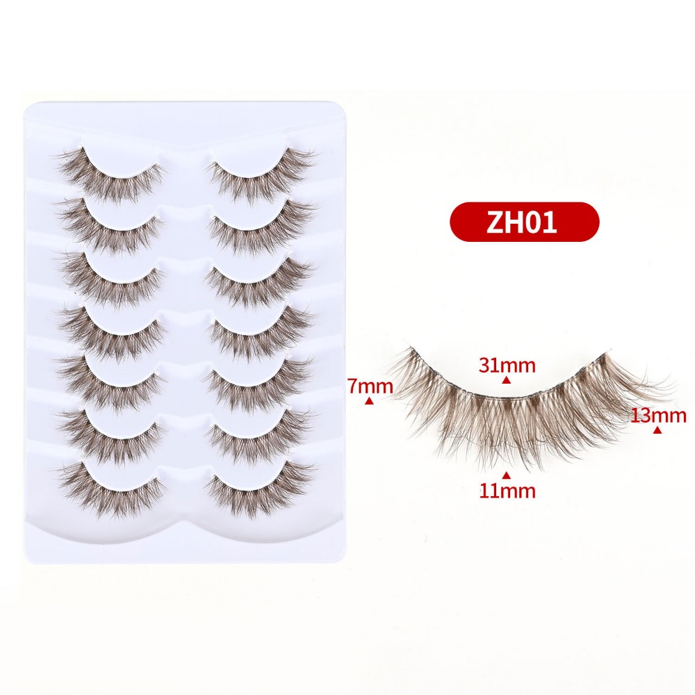 Eyelash Extension Cat Eye Wispy - 7 Pares de Cílios Postiços de