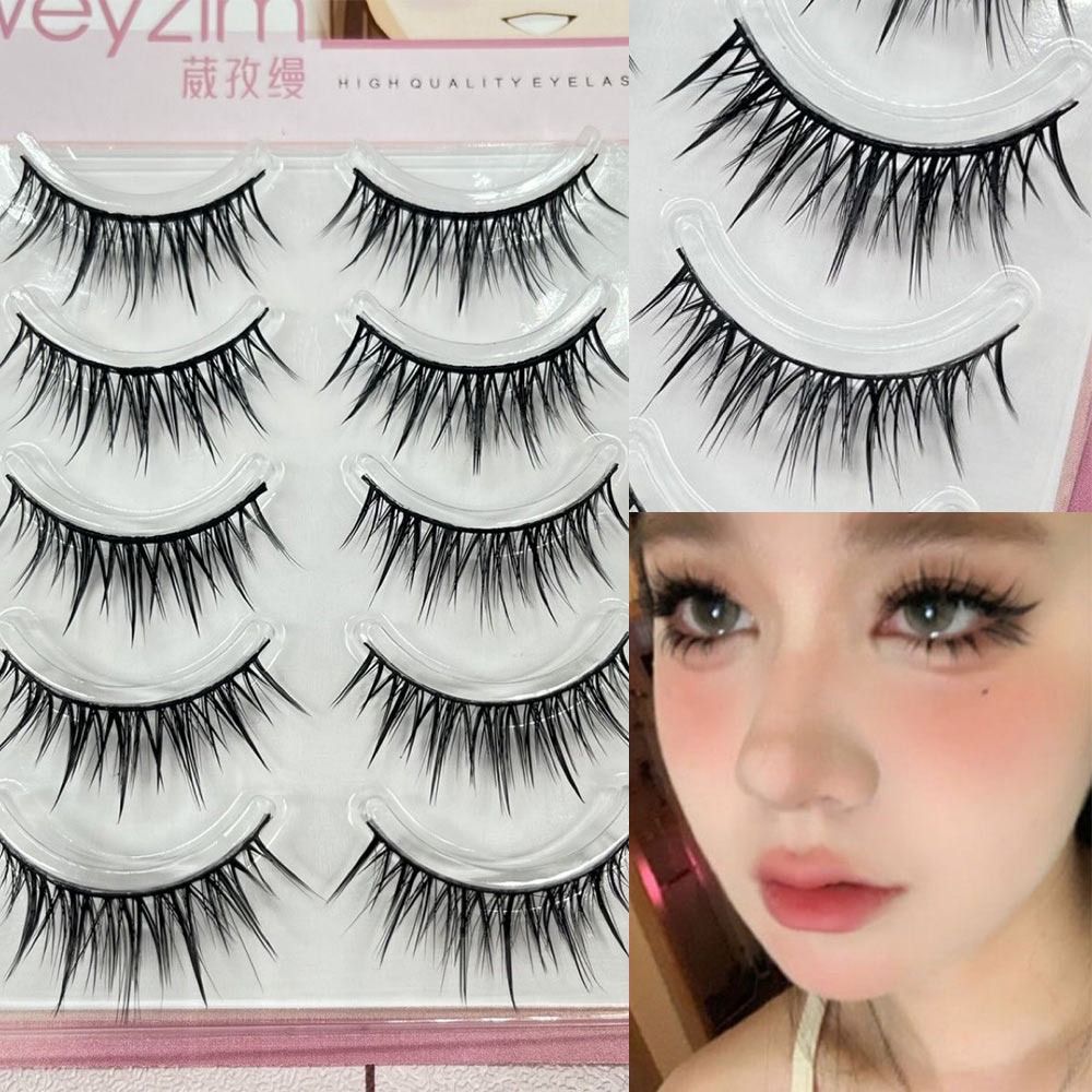 Eyelash Extension Japanese - Pacote com 5 Pares de Cílios