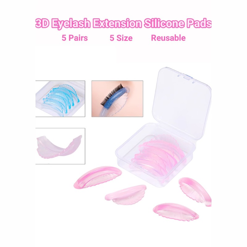 Eyelash Extension C Curl - 5 Pares de Almofadas para Permanente