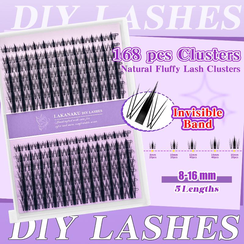 Eyelash Extension Natural - Cílios Naturais em Cachos Individuais, Fofos