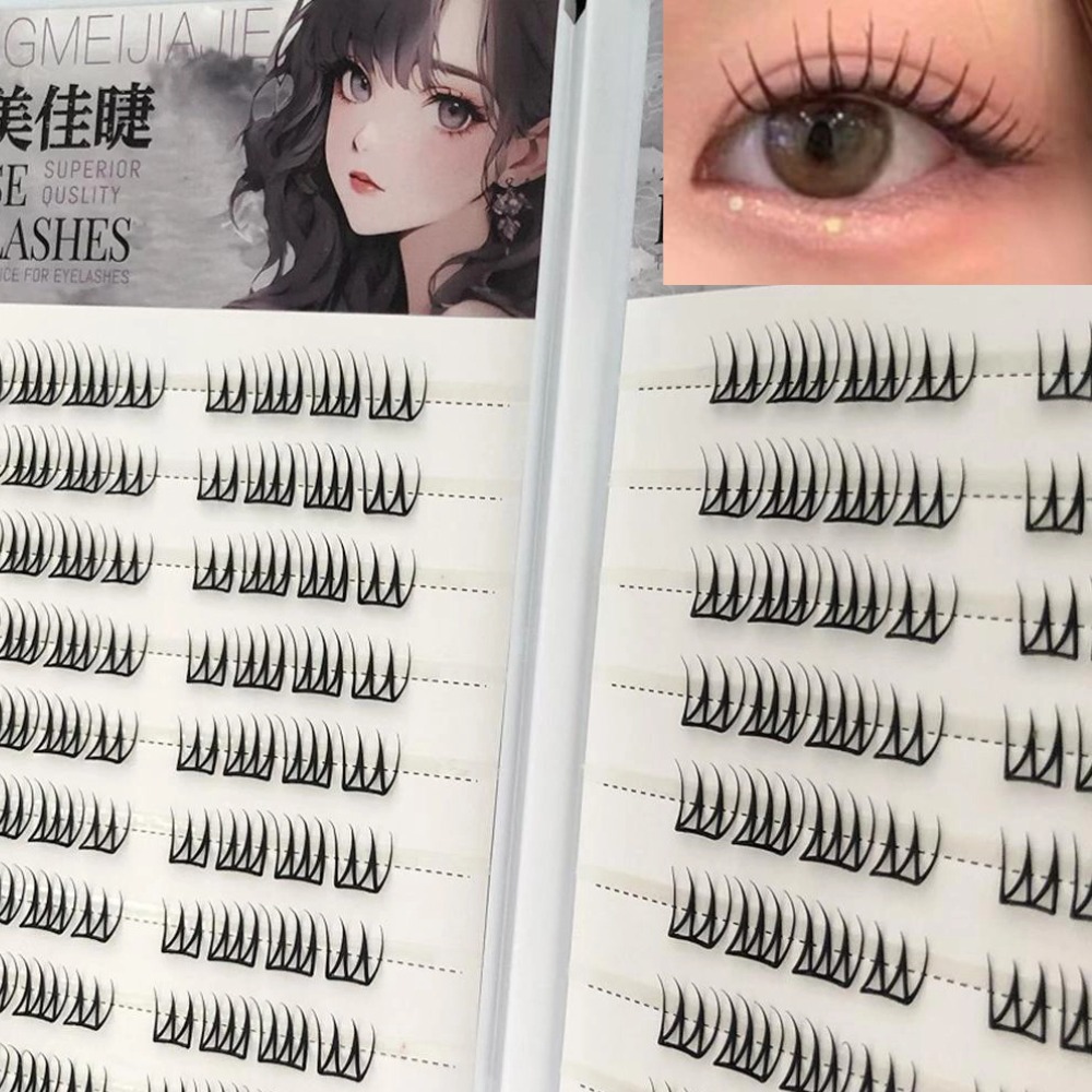 Eyelash Extension Single Lash - U forma sem cola cílios postiços