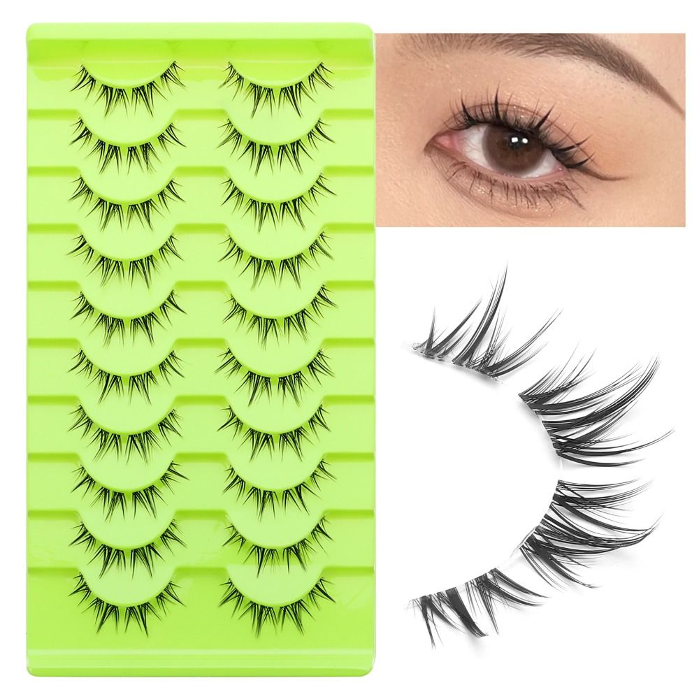 Eyelash Extension Japanese - Cílios Postiços Pretos para Cosplay Japonês,