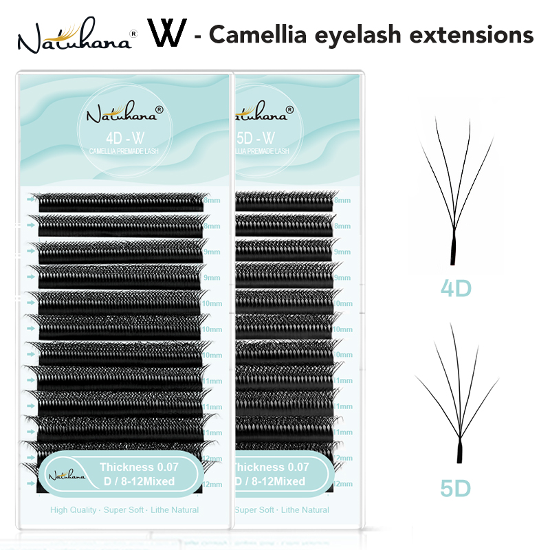 Eyelash Extension C Curl - Extensões de Cílios NATUHANA Camellia W