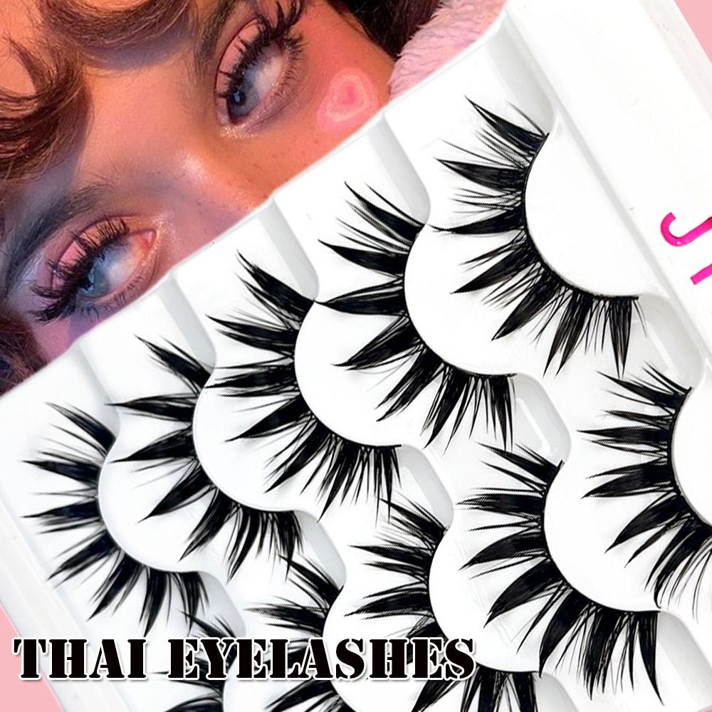 Eyelash Extension Japanese - 5 pares cílios cos dança desempenho