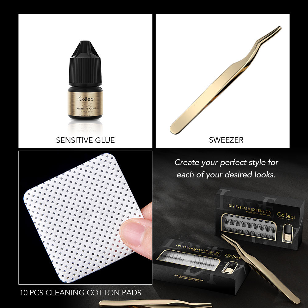 Eyelash Extension Open Eye - Gollee diy caixa de presente de