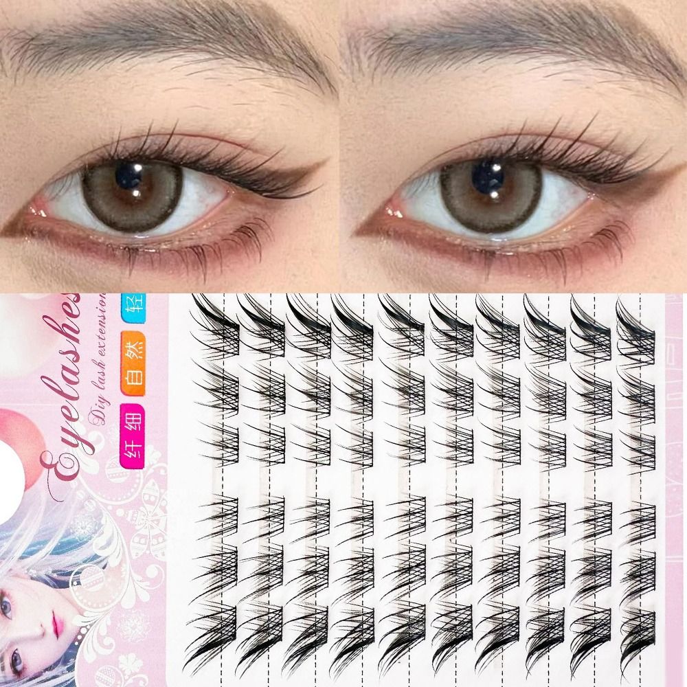Eyelash Extension C Curl - Mulheres beleza 3d gato olho clusters