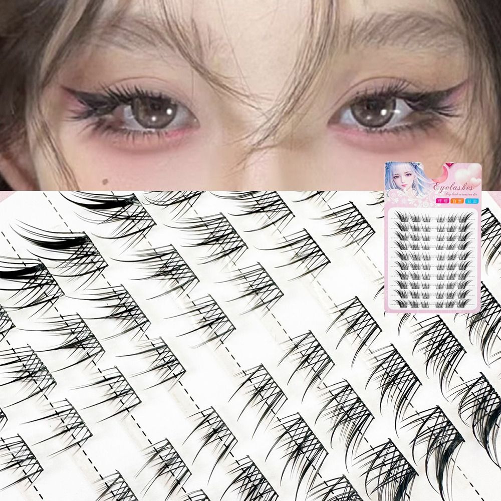 3d gato olho clusters cílios n - Eyelash Extension Cat Eye Wispy avaliação e preço