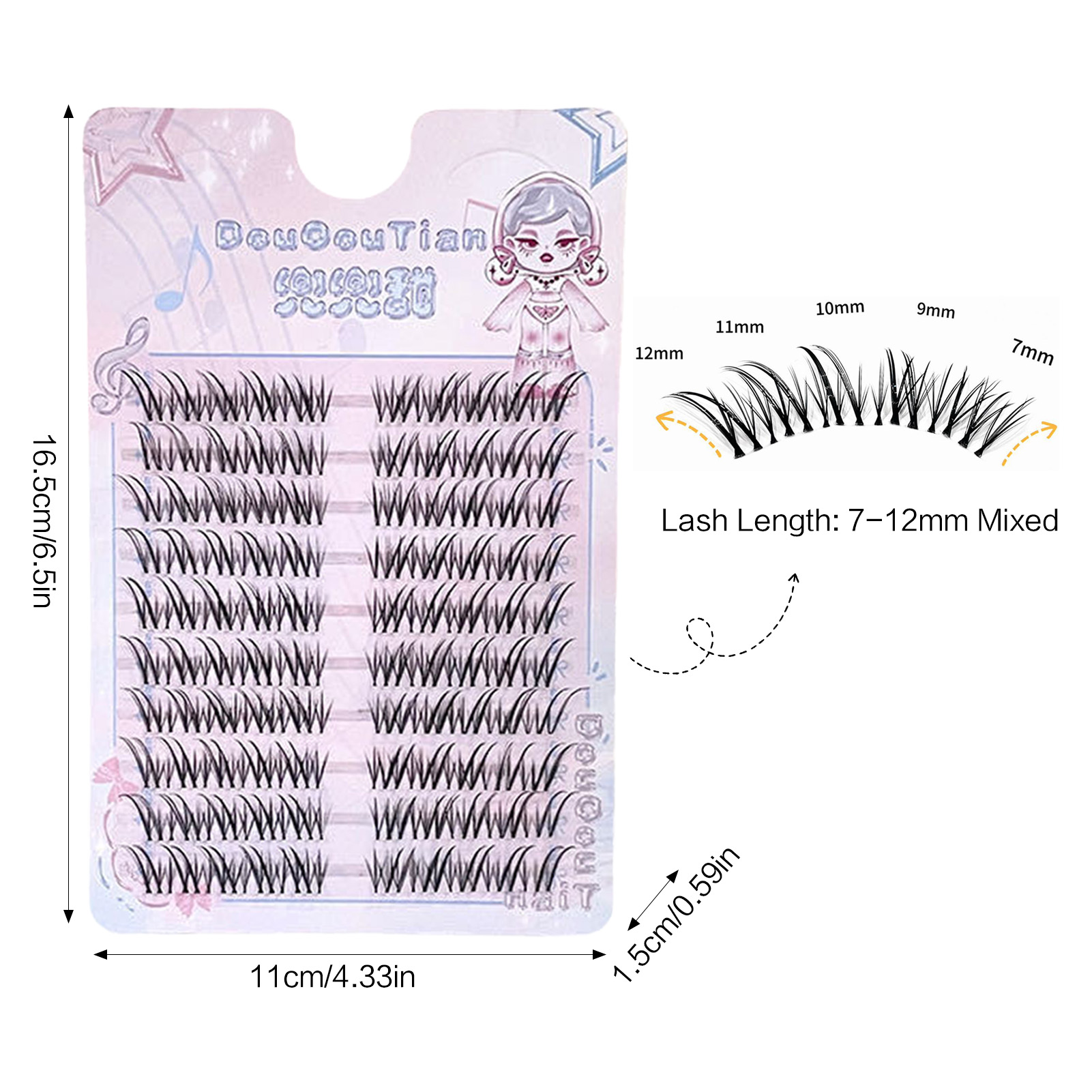 Cílios postiços estilo raposa, - Eyelash Extension C Curl avaliação e preço