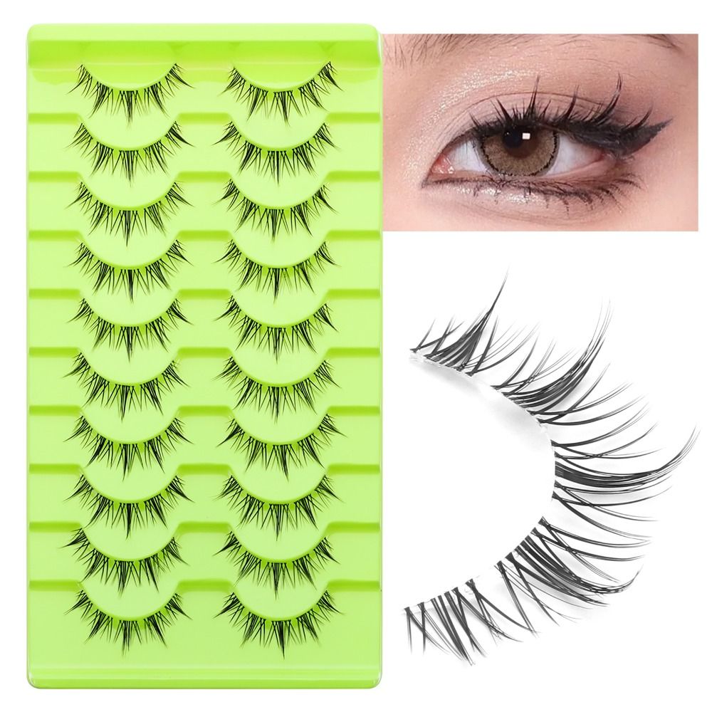5 pares pacote japonês cosplay - Eyelash Extension Japanese avaliação e preço