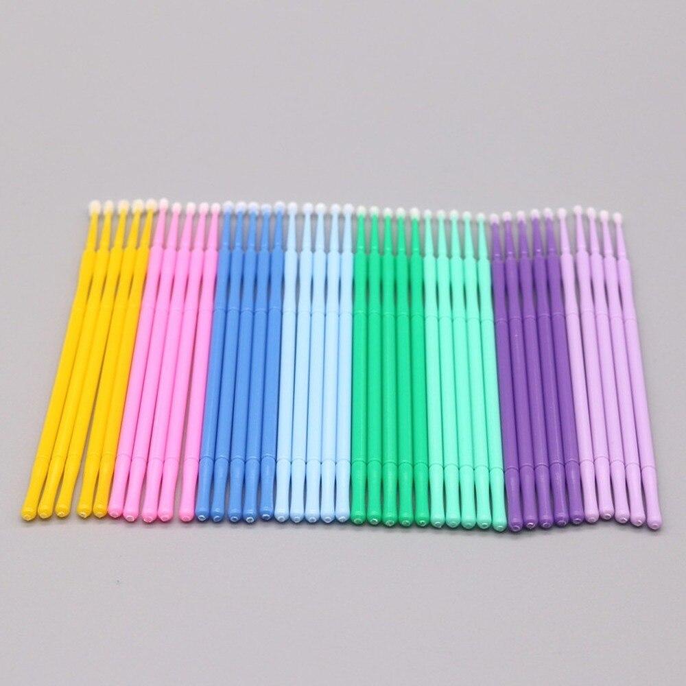 100pcs/lote Micro Escovas para - Eyelash Extension Double Lash avaliação e preço