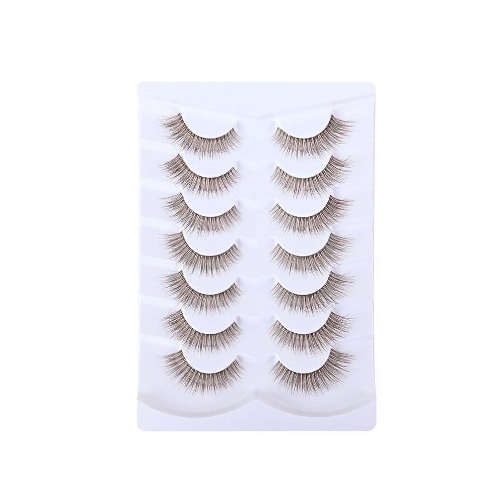 7 Pares de Cílios Postiços de  - Eyelash Extension Cat Eye Wispy avaliação e preço