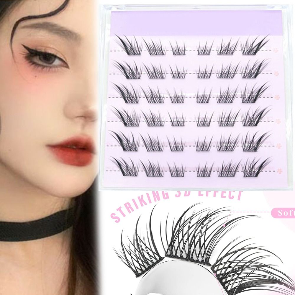 Novo 3d olho de gato auto ades - Eyelash Extension Cat Eye Wispy avaliação e preço