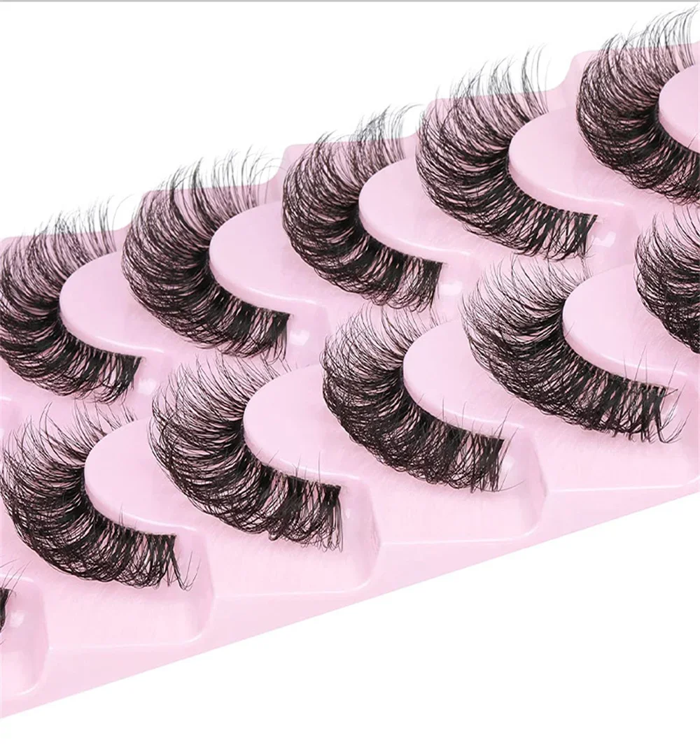 10 Pares de Cílios Postiços 6D - Eyelash Extension Cat Eye Wispy avaliação e preço