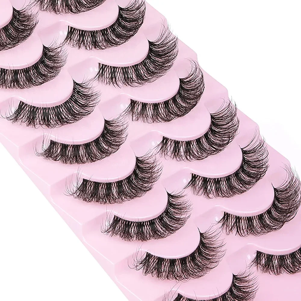 10 Pares de Cílios Postiços 6D - Eyelash Extension Cat Eye Wispy avaliação e preço