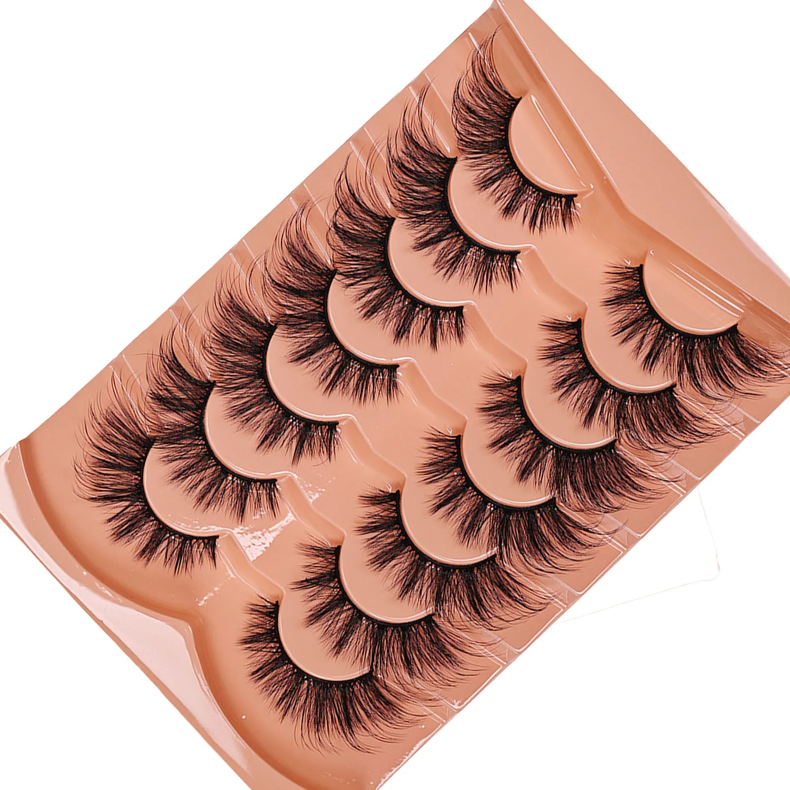 7 Pares de Cílios Postiços Olh - Eyelash Extension Cat Eye Wispy avaliação e preço