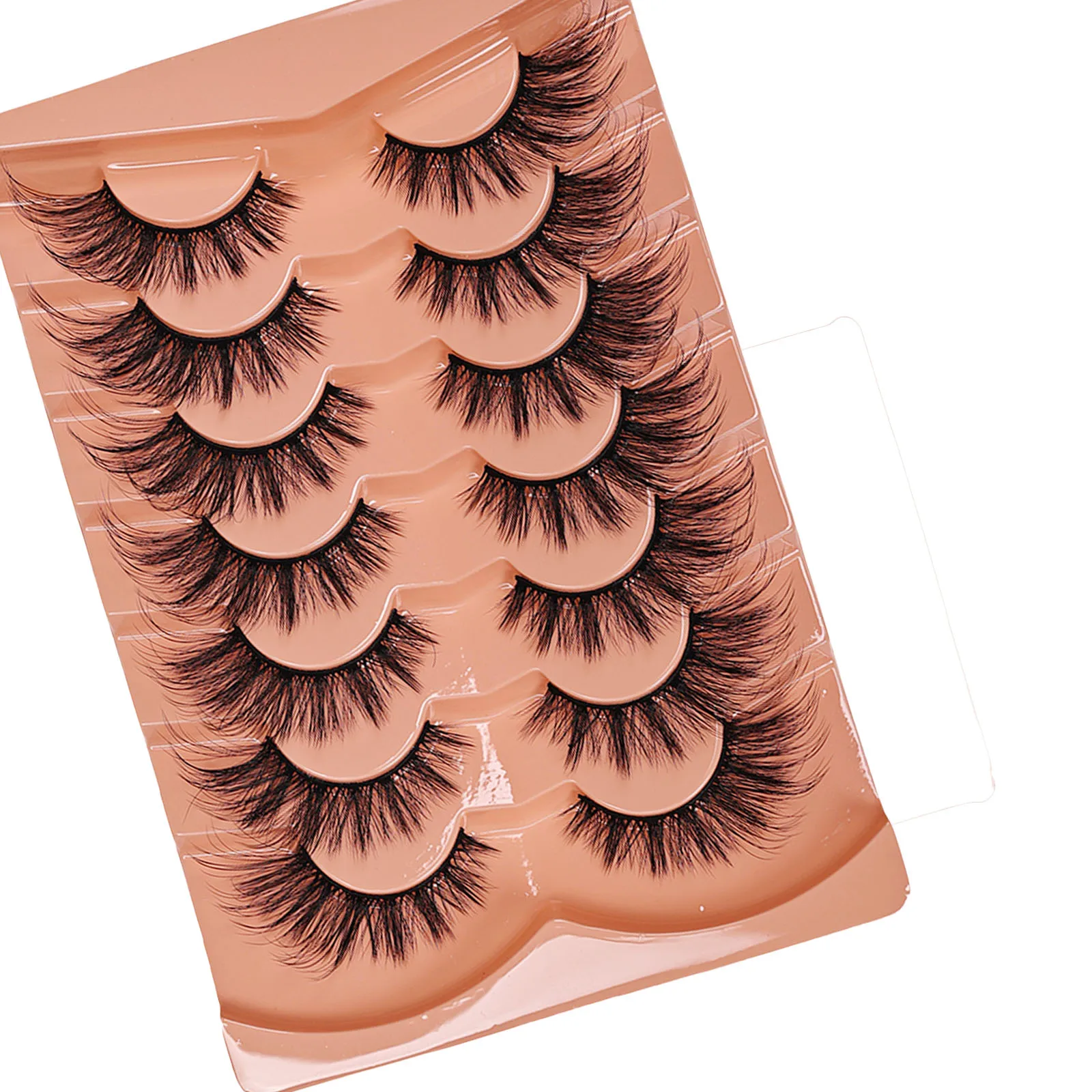 7 Pares de Cílios Postiços Olh - Eyelash Extension Cat Eye Wispy avaliação e preço