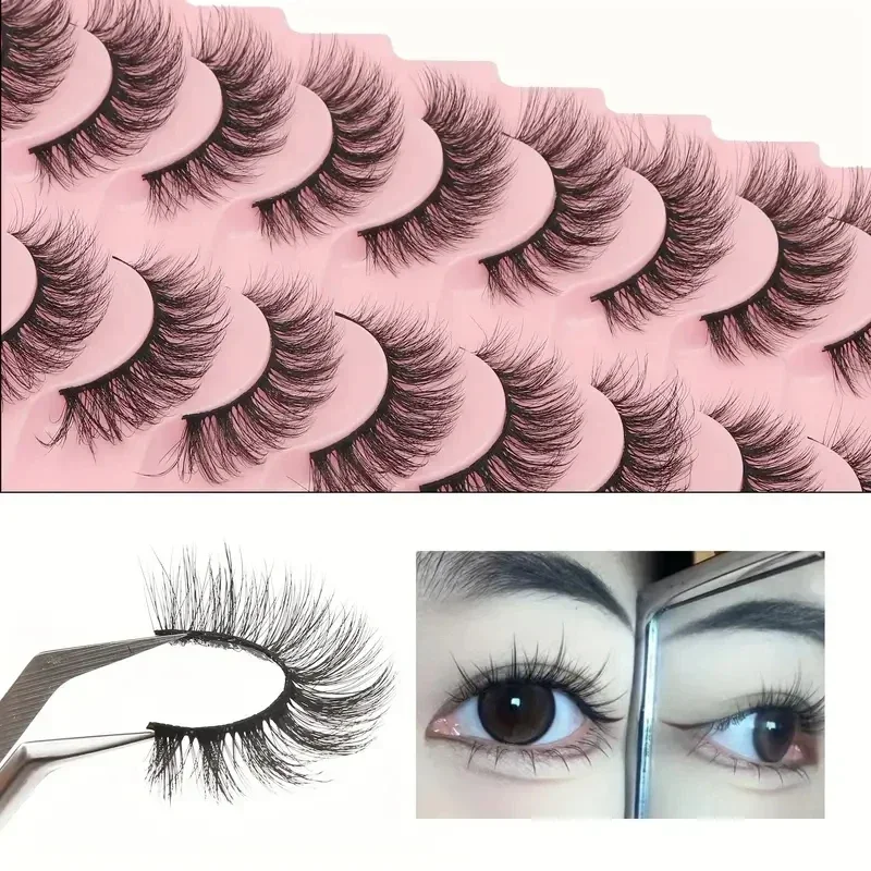 Cílios Postiços Naturais e Vol - Eyelash Extension Cat Eye Wispy avaliação e preço
