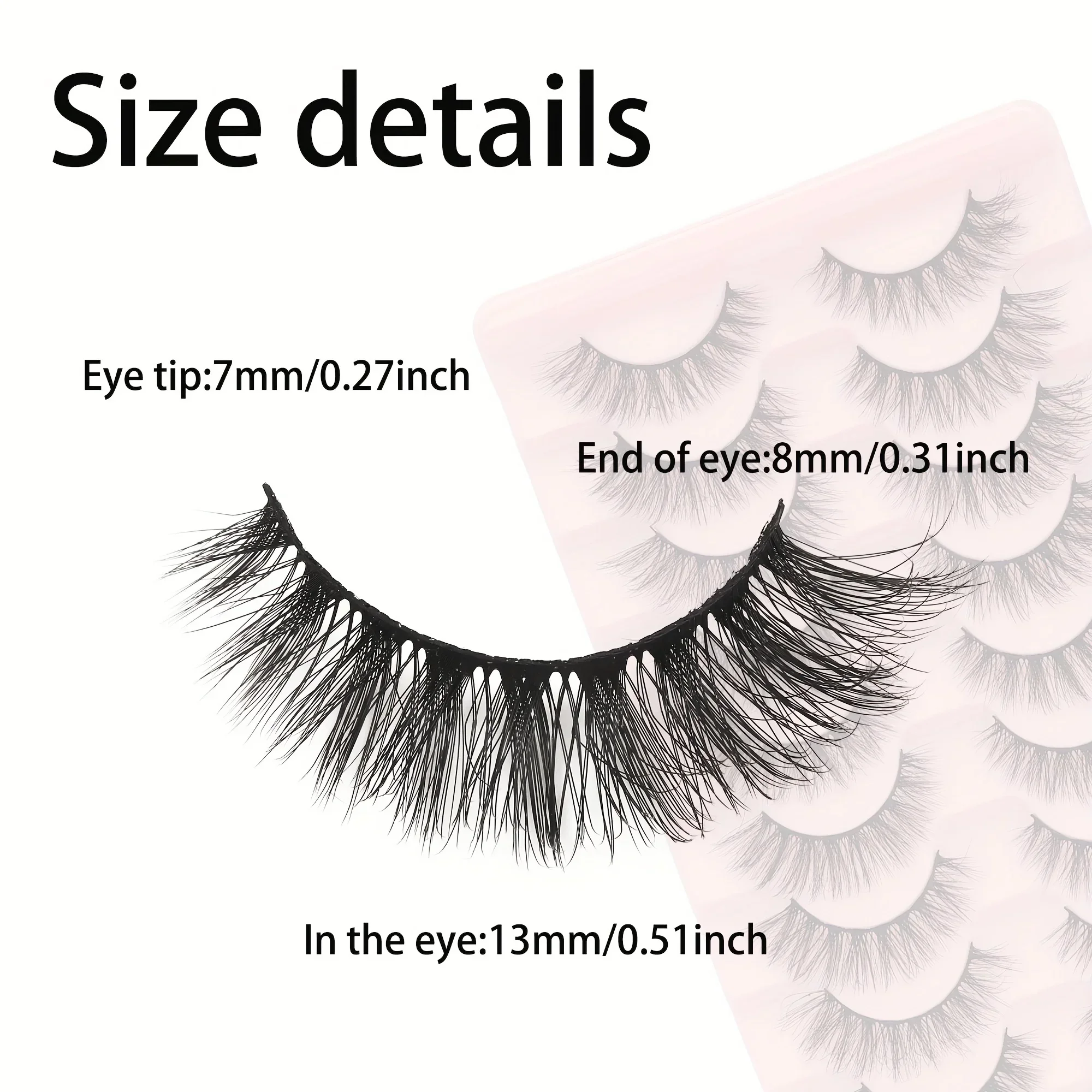 Cílios Postiços Naturais e Vol - Eyelash Extension Cat Eye Wispy avaliação e preço