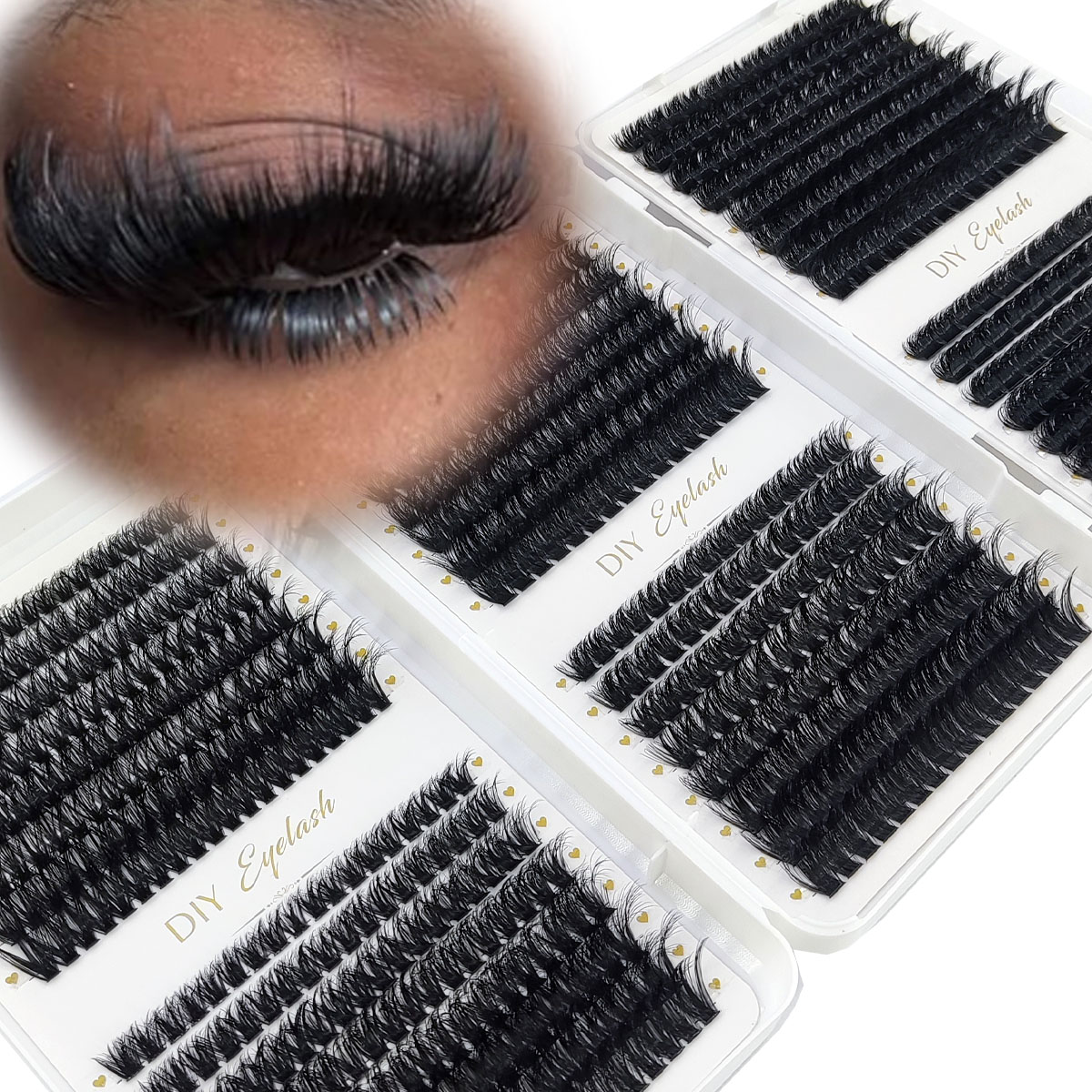 HBZGTLAD 200D-60D Cachos de Cí - Eyelash Extension Single Lash avaliação e preço