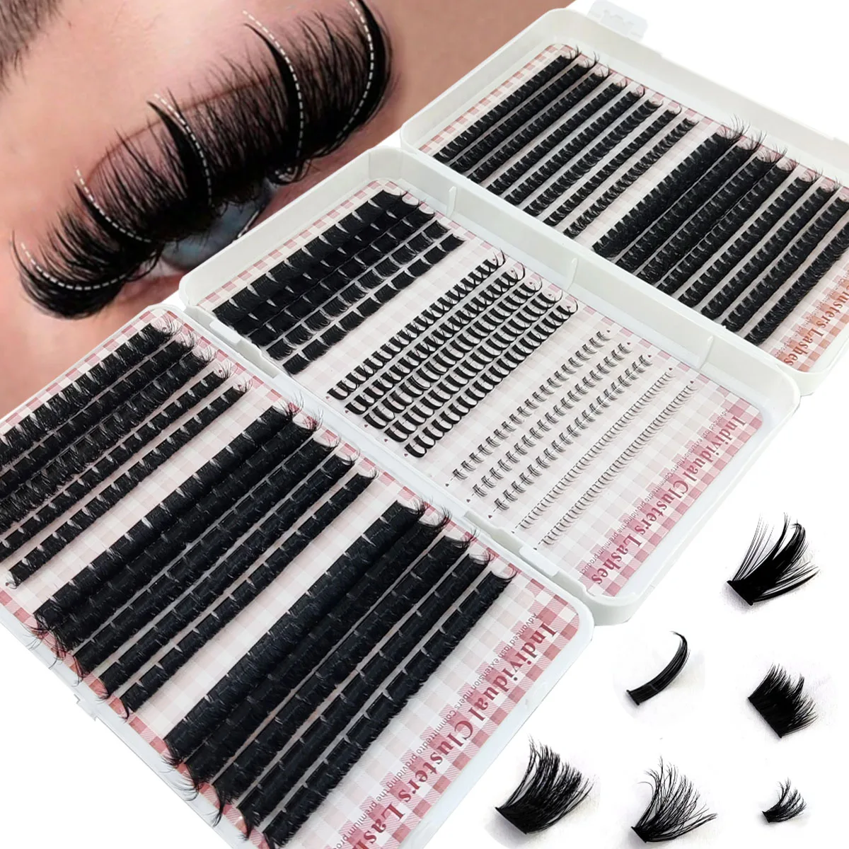 HBZGTLAD 200D-60D Cachos de Cí - Eyelash Extension Single Lash avaliação e preço