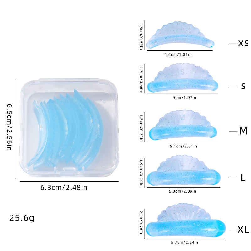 5 Pares de Almofadas para Perm - Eyelash Extension C Curl avaliação e preço