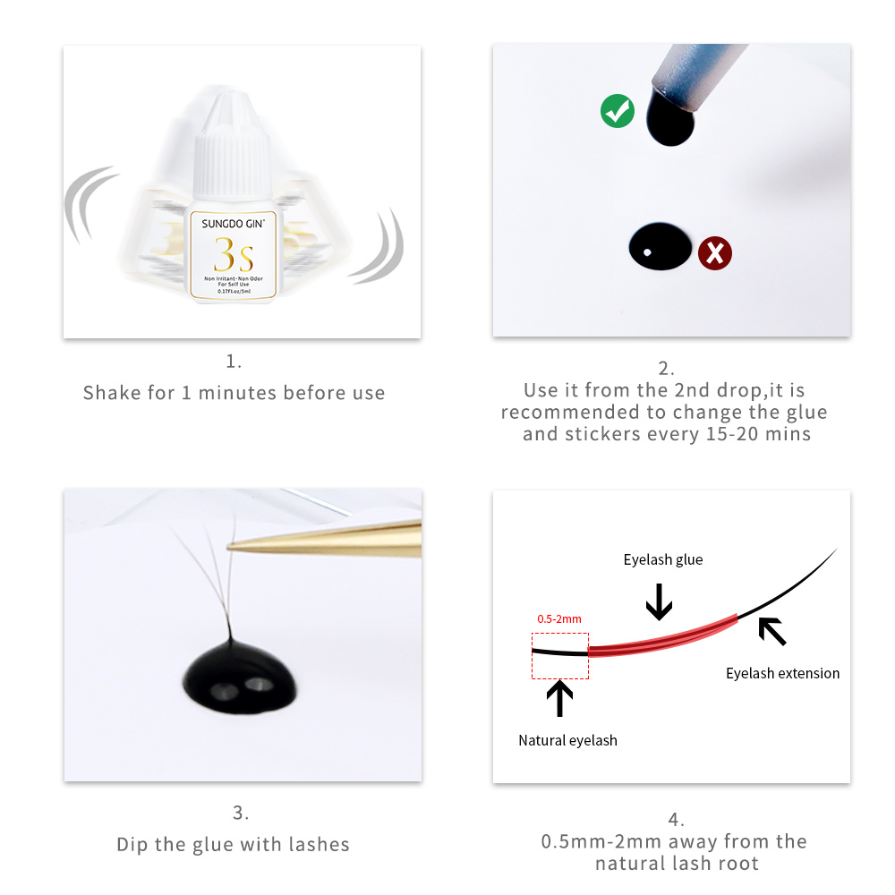 Cola para extensão de cílios 3 - Eyelash Extension Open Eye avaliação e preço