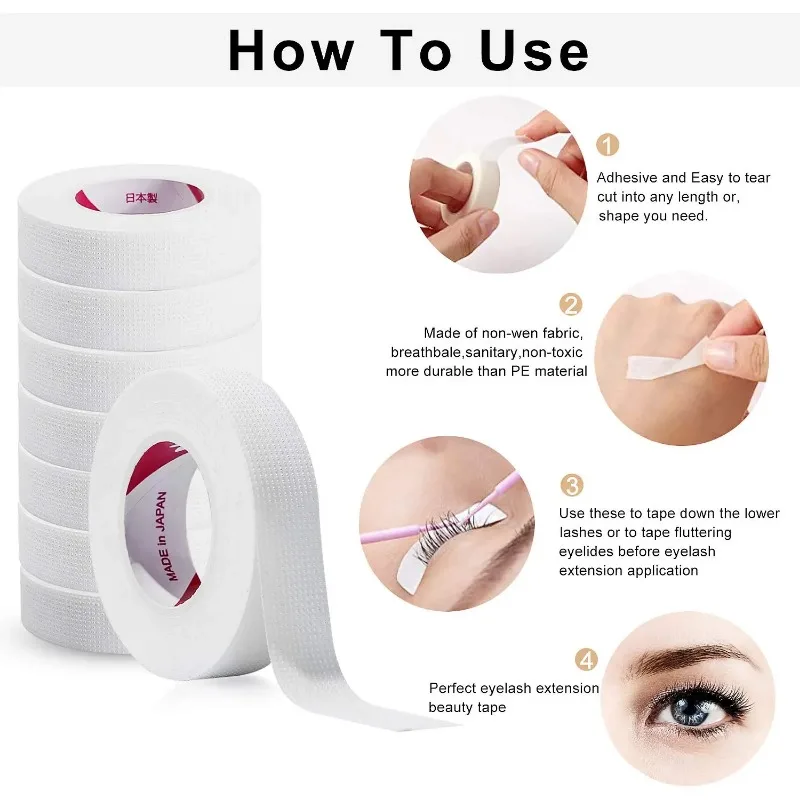 6 Rolos de Fita Isolante Japon - Eyelash Extension Japanese avaliação e preço