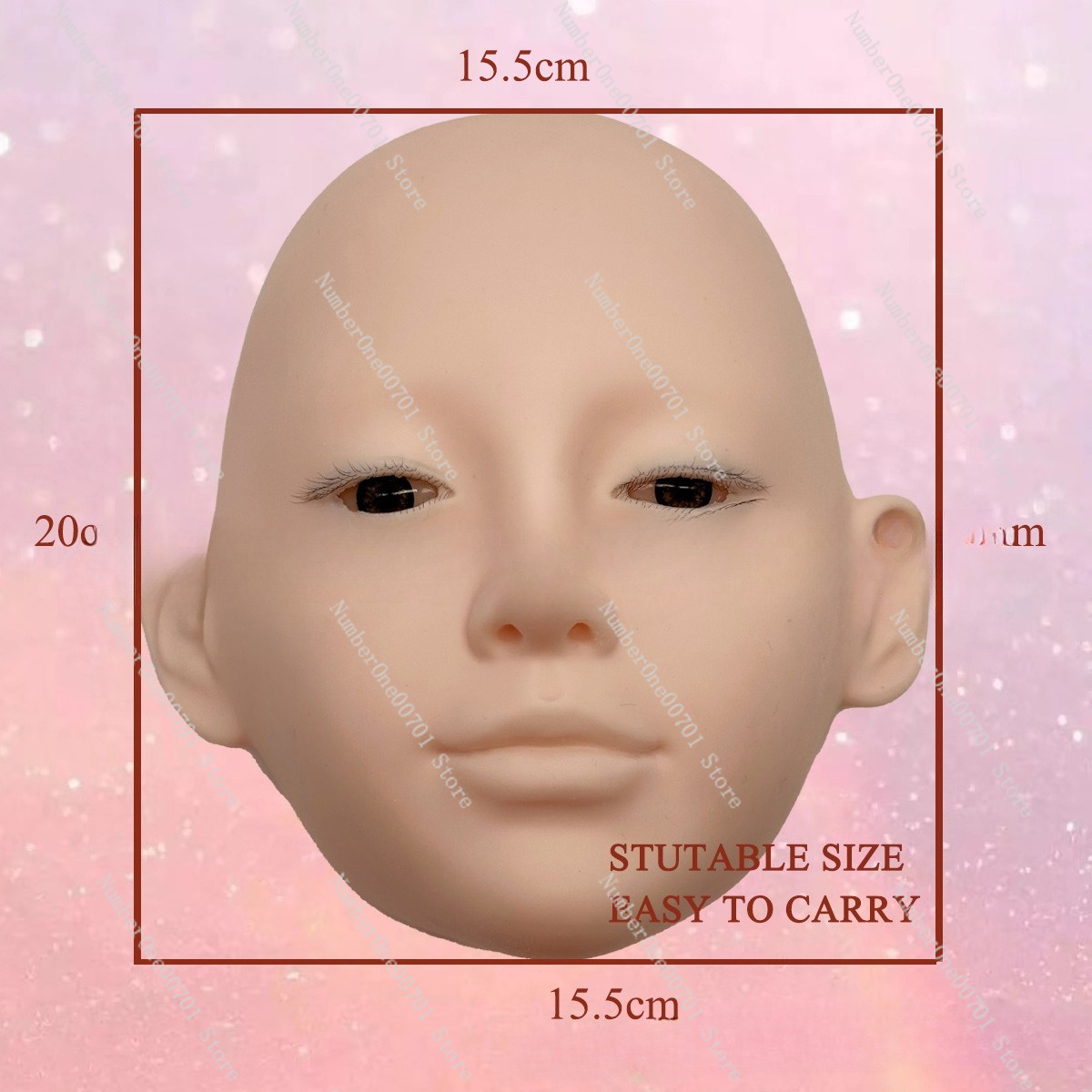 Cabeça de Manequim de Silicone - Eyelash Extension Open Eye avaliação e preço