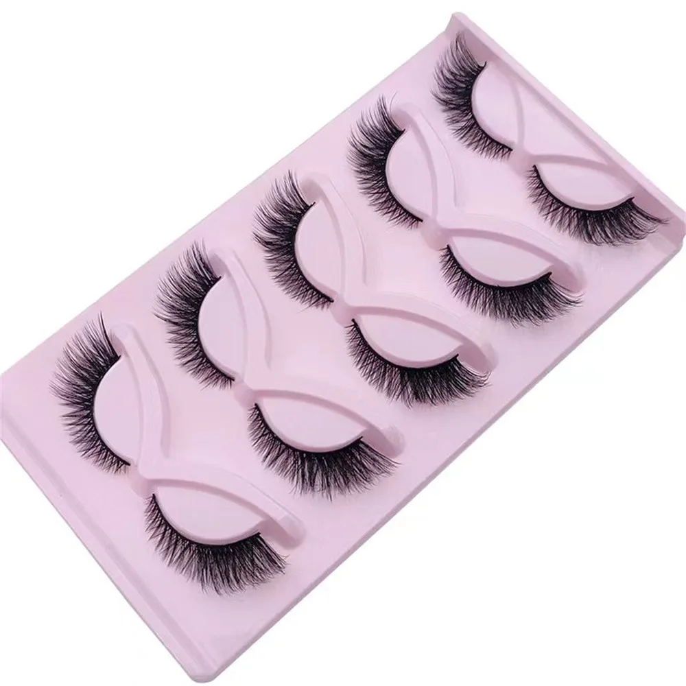 5 pares de cílios de olho de g - Eyelash Extension Cat Eye Wispy avaliação e preço