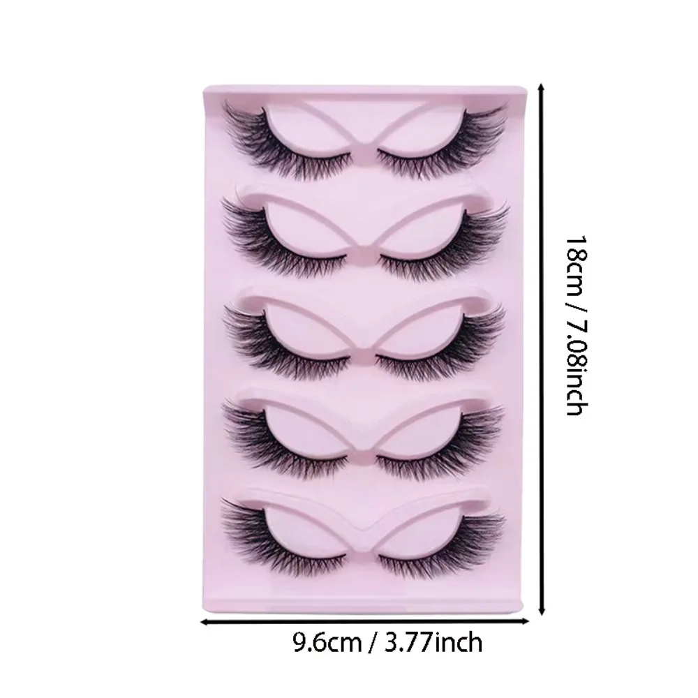 5 pares de cílios de olho de g - Eyelash Extension Cat Eye Wispy avaliação e preço
