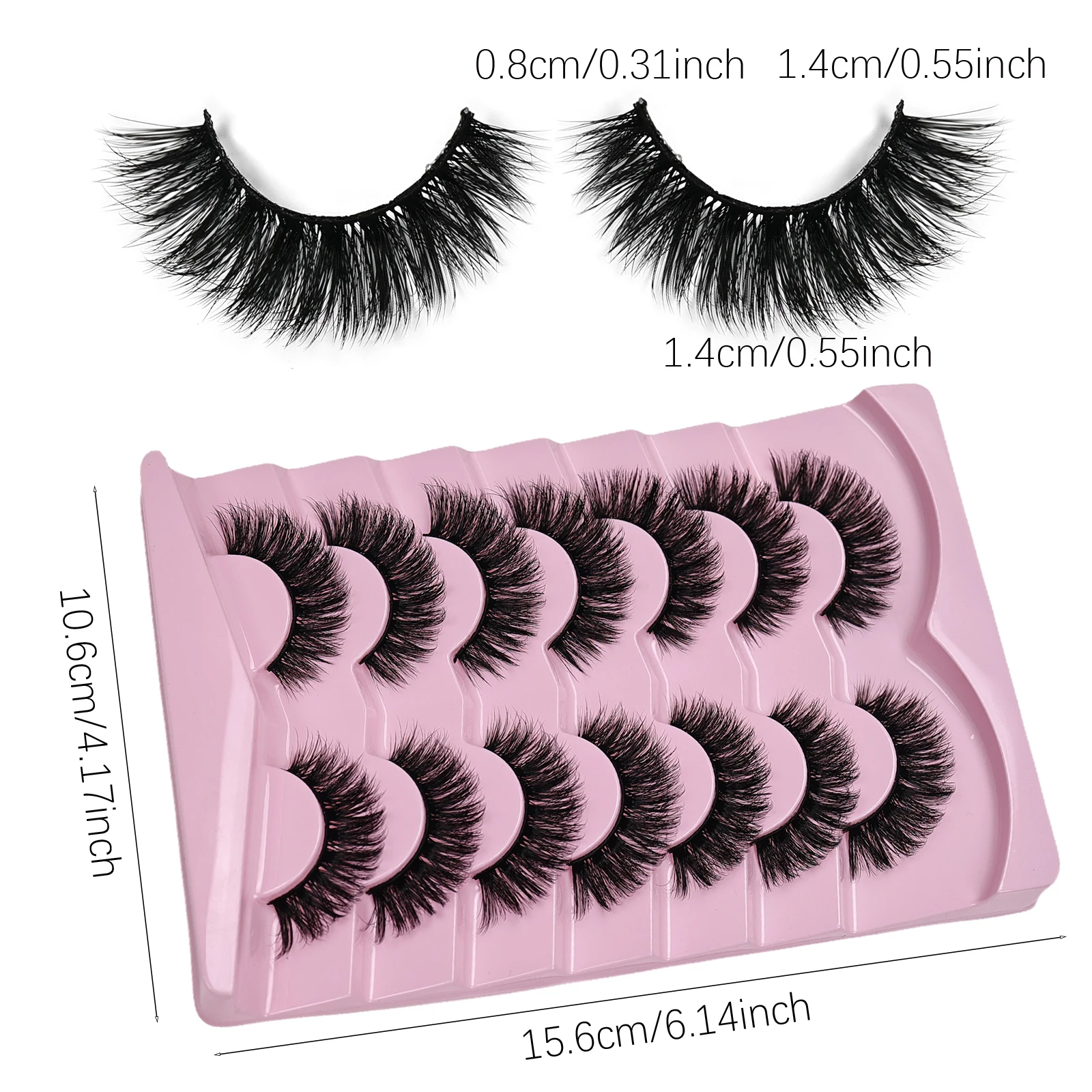 Volume Falso Cílios Fofos, cíl - Eyelash Extension Cat Eye Wispy avaliação e preço
