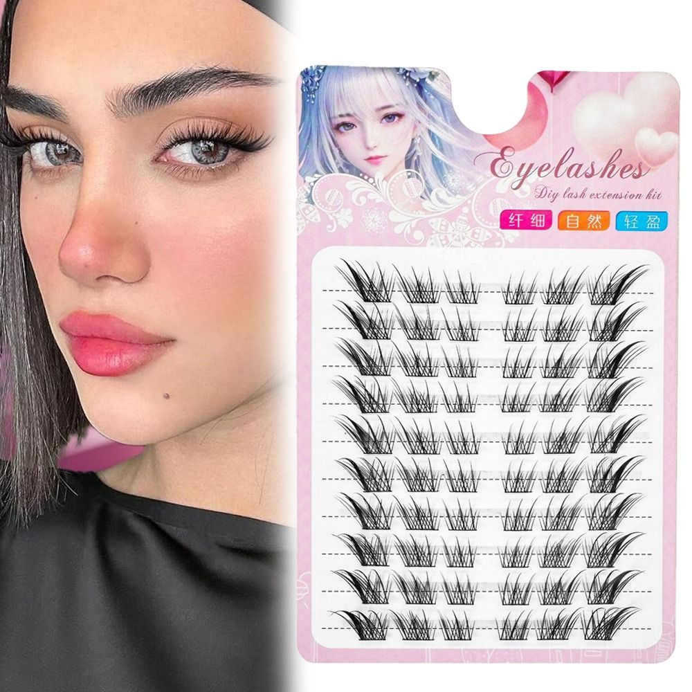 3d gato olho clusters cílios n - Eyelash Extension C Curl avaliação e preço