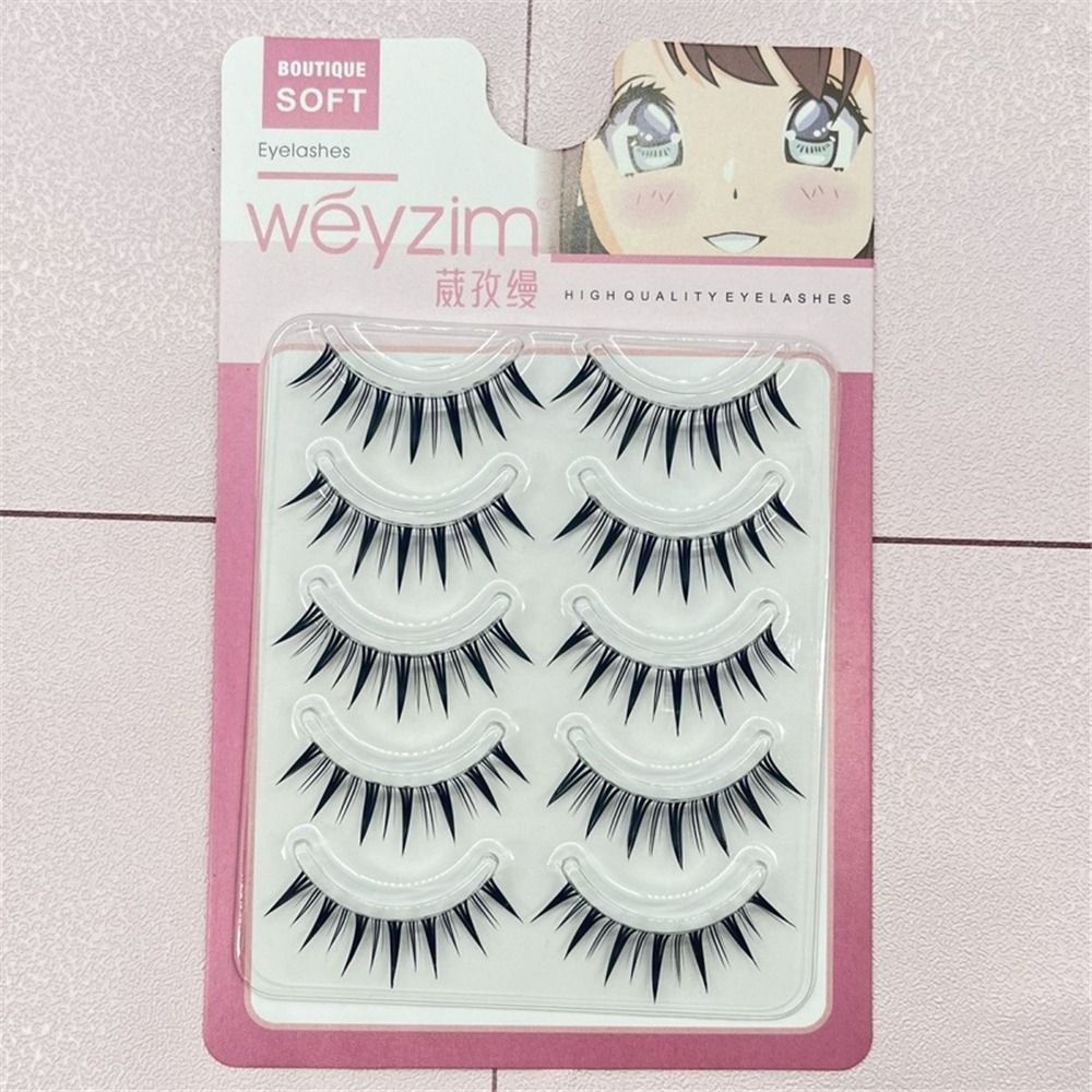 5 pares pacote japonês cosplay - Eyelash Extension Japanese avaliação e preço