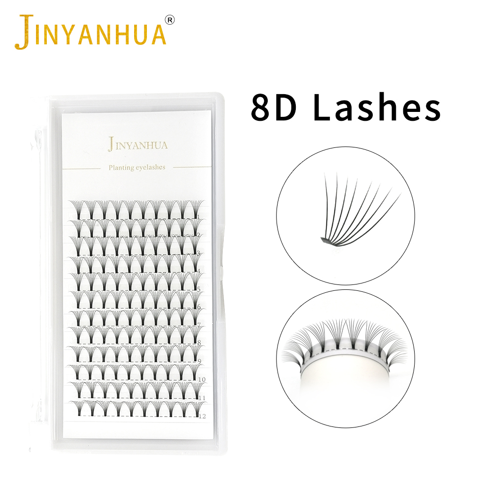 Jinyanhua 8d fãs extensão de c - Eyelash Extension C Curl avaliação e preço