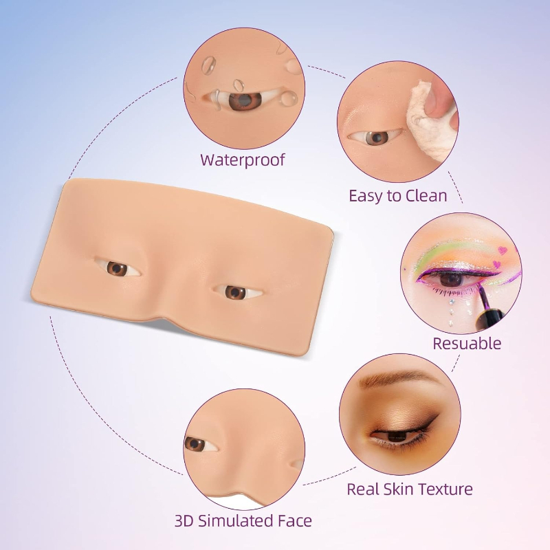 Placa de Prática de Maquiagem  - Eyelash Extension Open Eye avaliação e preço