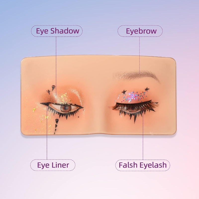 Placa de Prática de Maquiagem  - Eyelash Extension Open Eye avaliação e preço