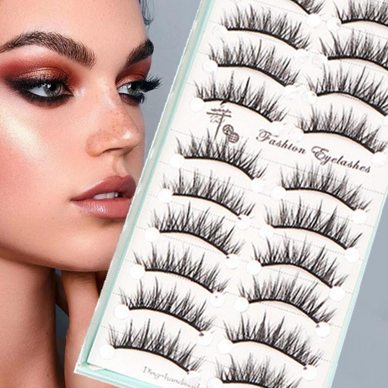 10 Pares de Cílios Postiços Na - Eyelash Extension Cat Eye Wispy avaliação e preço