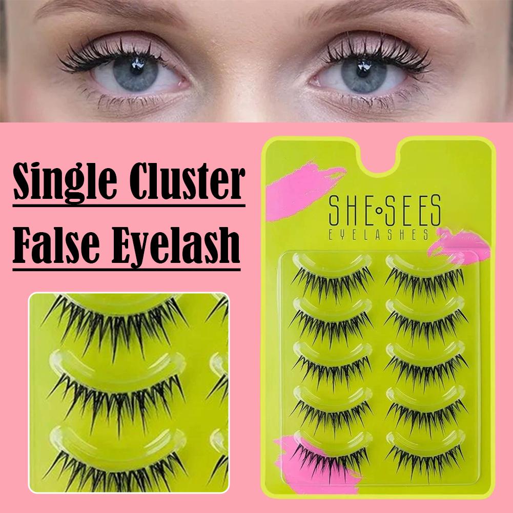 Cluster natural cílios postiço - Eyelash Extension Cat Eye Wispy avaliação e preço