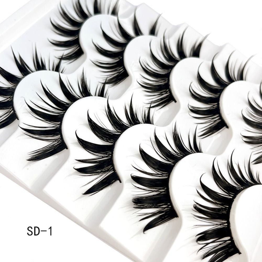 5 pares cílios cos dança desem - Eyelash Extension Japanese avaliação e preço