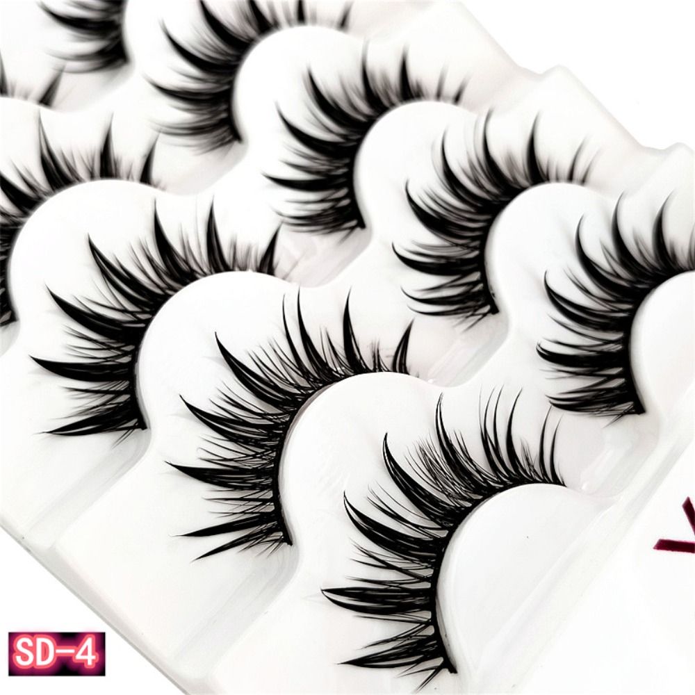 5 pares cílios cos dança desem - Eyelash Extension Japanese avaliação e preço