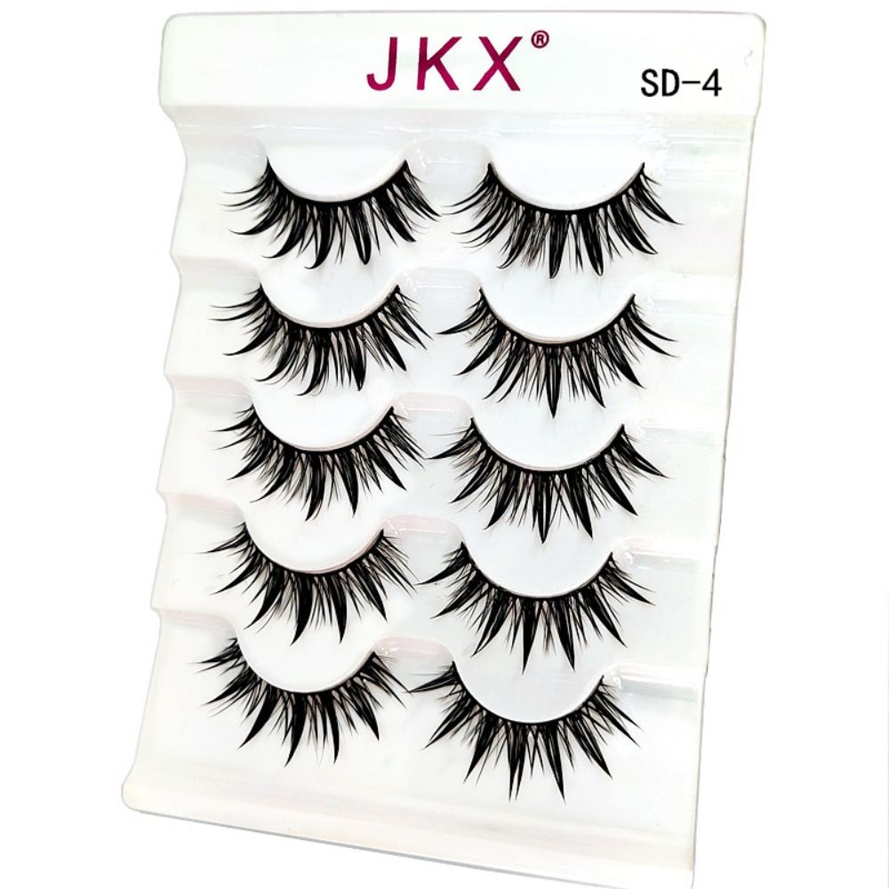 5 pares cílios cos dança desem - Eyelash Extension Japanese avaliação e preço